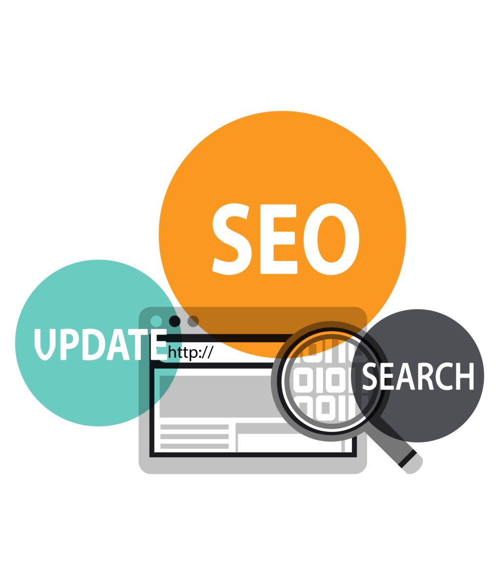 Illustration of searching website